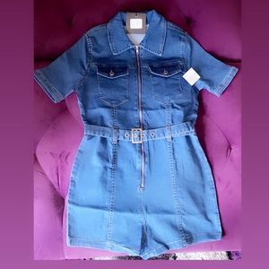 Denim DOWN playsuit/romper